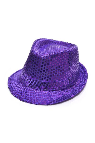 Skygo Sequined Children's Hat Purple Color