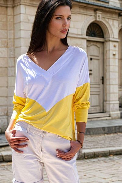 NEW LAVİVA Women's V-Neck Blouse - 700-3167