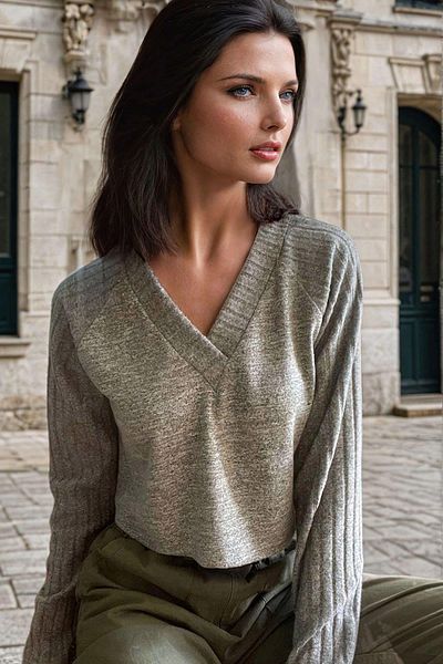 NEW LAVİVA Γυναικεία Μπεζ Μπλούζα - 700-3327