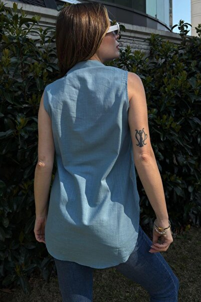 NEW LAVİVA Women's Blue Blouse - 700-Ss22-7158