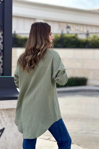 NEW LAVİVA Women's Khaki Shirt - 700-3443
