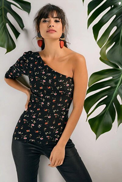 BEES JEANS Γυναικεία Φλοράλ Μπλούζα - 700-T4010-1260