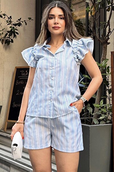 NEW LAVİVA Cămașă albastră pentru femei -