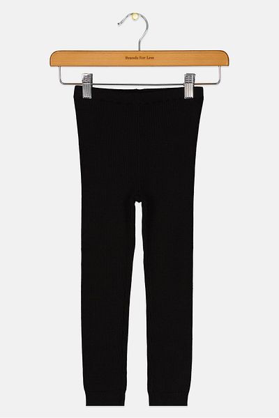 GAP Toddlers Girl Ribbed Pull On Leggings, Black