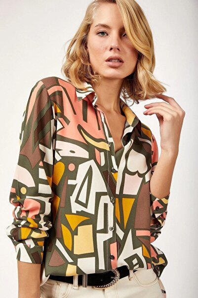 NEW LAVİVA Women's Khaki Shirt - 700-K4916