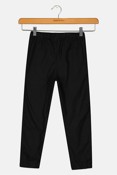 GAP Kids Boy Plain Drawstring Jogger Pants, Black