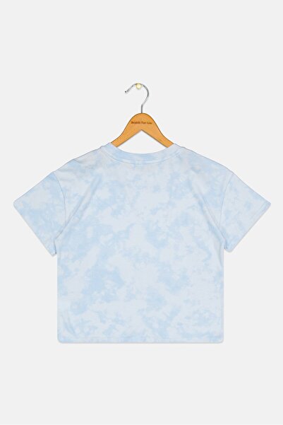 GAP x Disney Kids Girl Short Sleeve Textured T-shirt, Blue