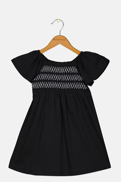 GAP Toddlers Girl Textured Dress, Multicolor