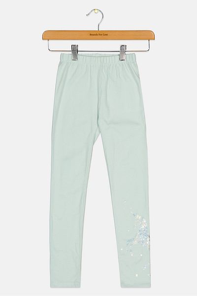GAP Kids Girl Plain Leggings, Light Blue