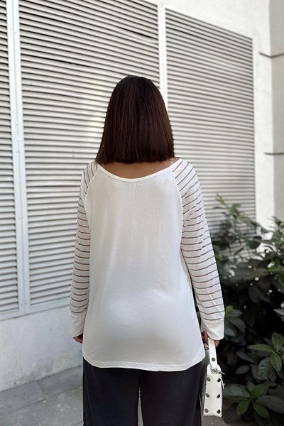 NEW LAVİVA Women's White Loose Blouse - 700-K5590