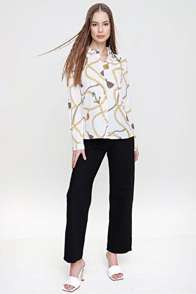 NEW LAVİVA Cămașă bej pentru femei - 700-T4009-5100