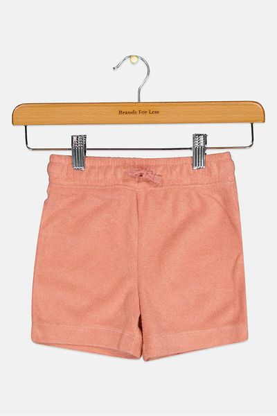 GAP Toddlers Boy Solid Drawstring Shorts, Peach