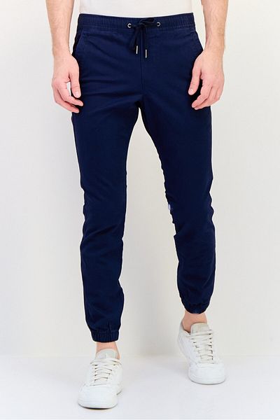 GAP Men Slim Fit Plain Stretchable Jogger Pant, Navy