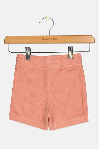 GAP Toddlers Boy Solid Drawstring Shorts, Peach