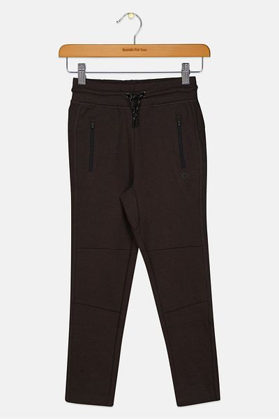 GAP Kids Boy Solid Drawstring Sweatpants, Dark Brown