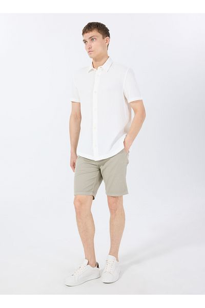 Lee Relaxed Off-White Men's Shirt L2510286102 Relaxed Fit Shirt