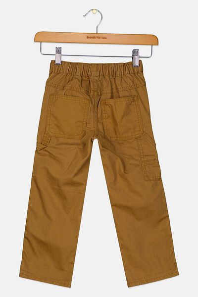 GAP Toddlers Boy Solid Chino Pants, Brown