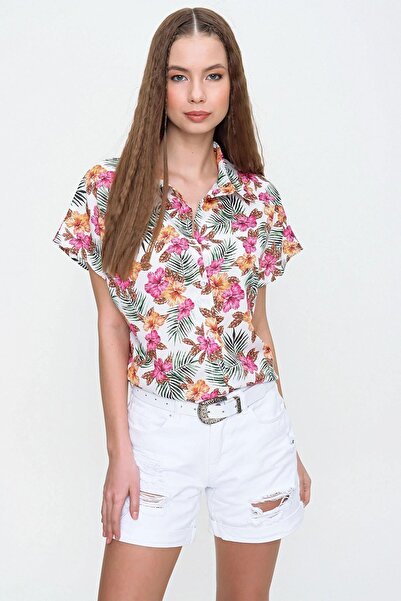 NEW LAVİVA Women's Floral Shirt - 700-K4219