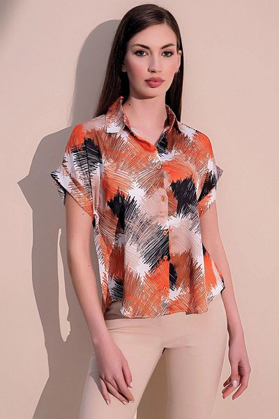 NEW LAVİVA Γυναικείο μαύρο πουκάμισο - 700-3231