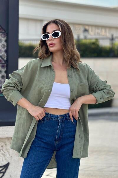 NEW LAVİVA Women's Khaki Shirt - 700-3443