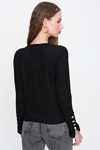 NEW LAVİVA Women's Black Cardigan - 700-3007