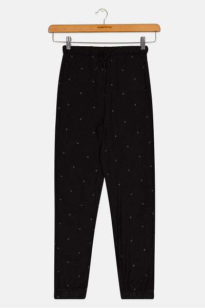 GAP Kids Girl Allover Print Jogger Pants, Black