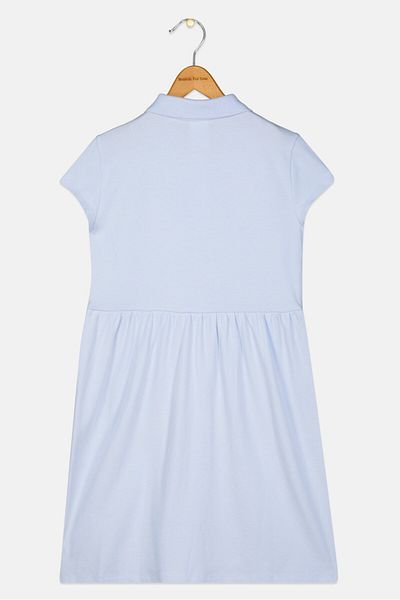 GAP Kids Girl Solid Dress Shirt, Light Blue
