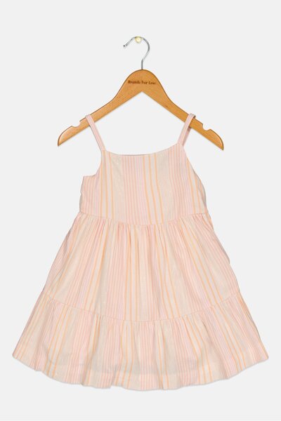 GAP Toddlers Girl Stripe Dress, Multicolor