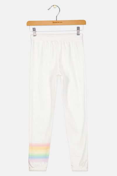 GAP Kids Girl Brand Logo Drawsting Sweatpants, Off White
