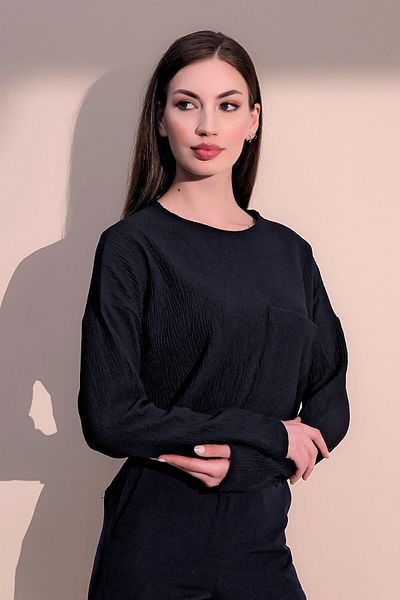NEW LAVİVA Γυναικείο φούτερ Navy Blue