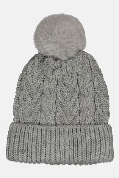 GAP Kids Girl Crochet Benin Cap, Heather Grey