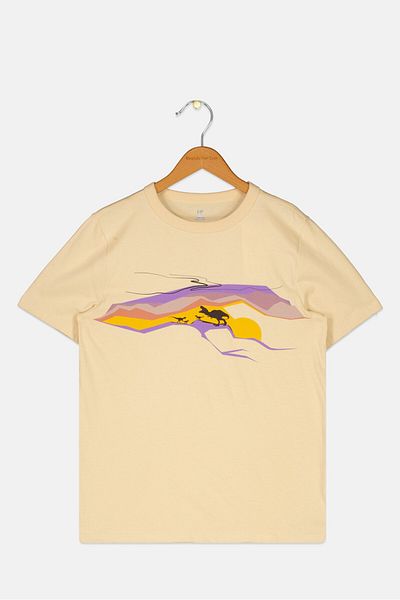 GAP Kids Boy Graphic Print Short Sleeves T-Shirt, Tan