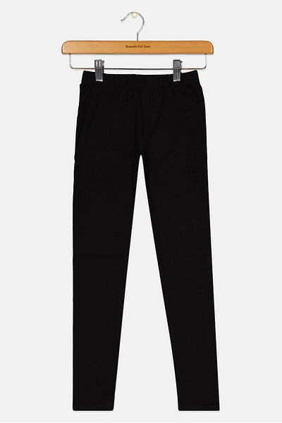 GAP Kids Girl Stripe Pull On Leggings, Black