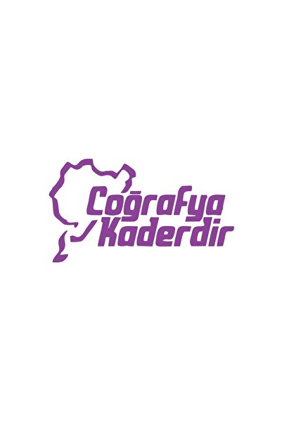 Reysa Tasarım Geography Is Destiny Car Sticker 17X17 cm Purple