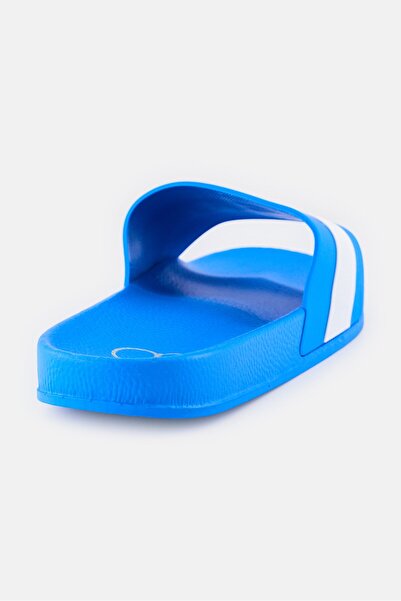 Ocean Pacific Men Brand Logo Slip On Slides, Blue