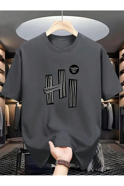 COHERENT تي شيرت قطني كبير الحجم مطبوع حسب الطلب للجنسين للرجال/النساء