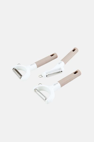 YOTO 3 Pieces Different Function Blade Peeler Set, Multicolor