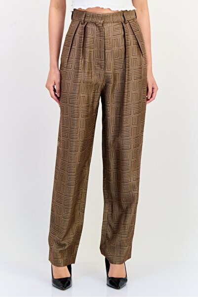 SANDRO Women Regular Fit Allover Print Straight Leg Pants, Multicolor