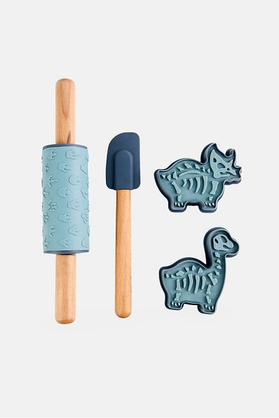 Preschool Fun 4 Pieces Cookie Set, Grey