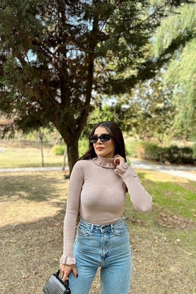 NEW LAVİVA Women's Dusty Rose Blouse - 700-K7525