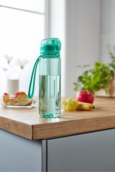 Tchibo Kids Transparent Drinking Bottle 500 ml, Turquoise