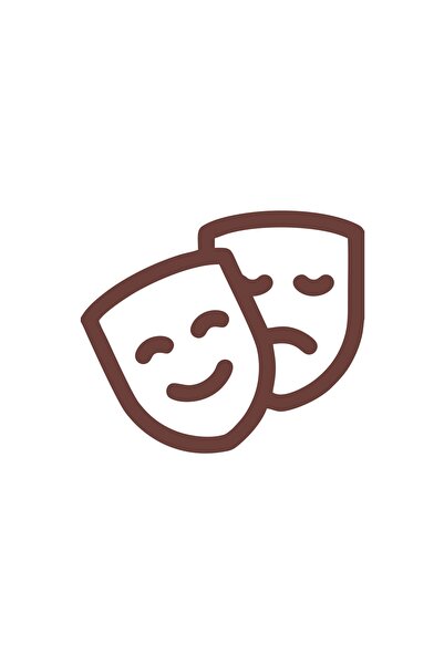 Reysa Tasarım ملصق سيارة Happy Face Sad Face مقاس 17 × 17 سم بني