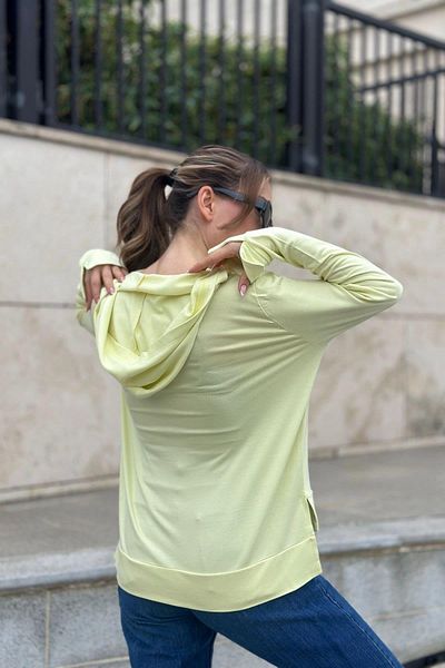 NEW LAVİVA Women's Green Hoodie - 700-3172