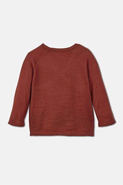 Tchibo Toddlers Boy Knit Wrap Cardigan, Rust