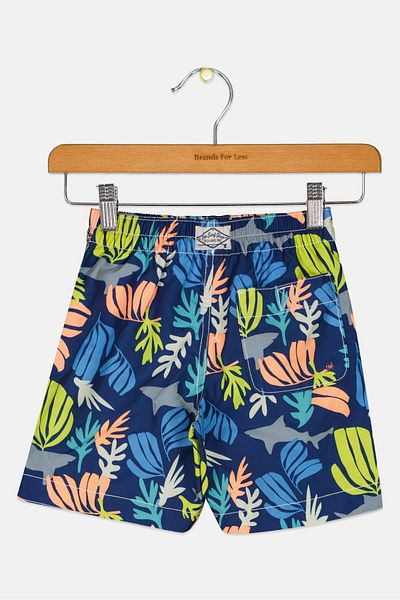 GAP Toddlers Boy Allover Print Board Shorts, Multicolor