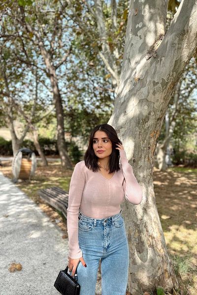 NEW LAVİVA Women's Dusty Rose Blouse - 700-K7520