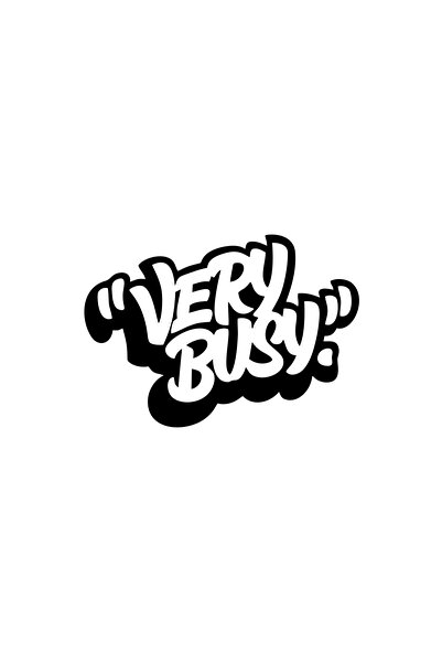 Reysa Tasarım Very Busy Car Sticker 17X17 cm Black