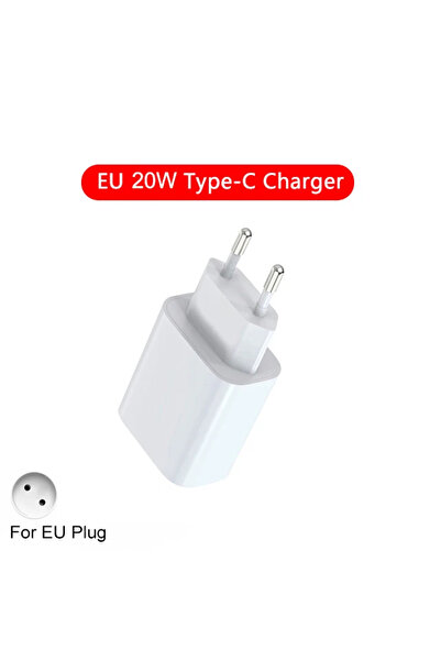 Choice شاحن أوروبي بقوة 20 واط بتقنية الشحن السريع PD، يدعم منفذ USB-C، متواف...