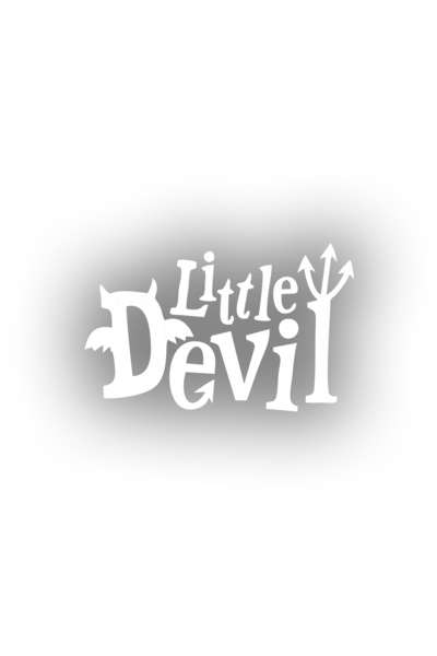 Reysa Tasarım ملصق سيارة الشيطان الصغير مقاس 17x17 سم باللون الأبيض