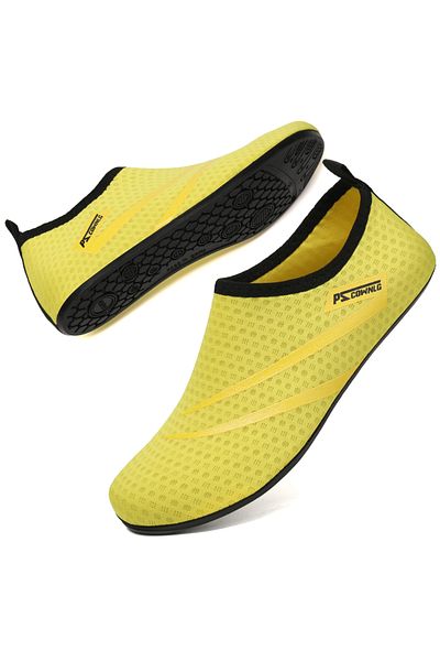 Choice 38/39 03 yellow Water Sports Shoes Barefoot Quick-Dry Aqua Yoga Socks Slip-on for Men Women